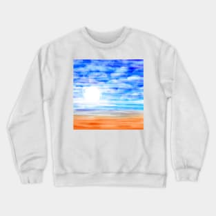 Watercolor Seascape Crewneck Sweatshirt